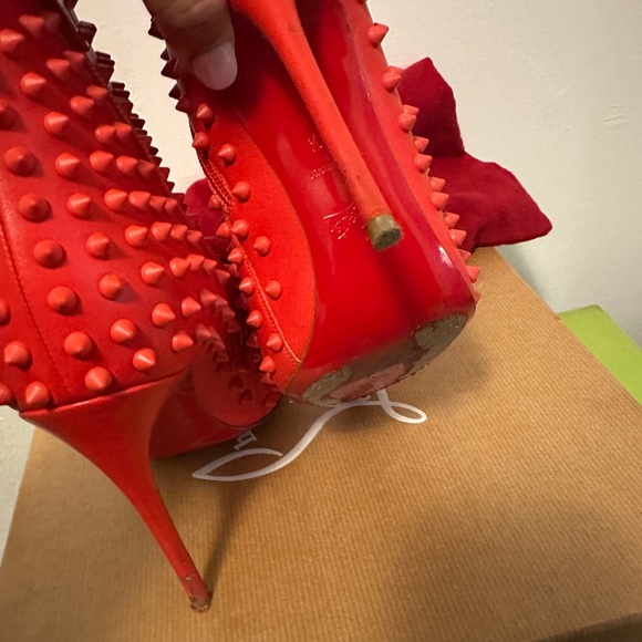 Christian Louboutin Snakilta Black Booties - Picture 10 of 10